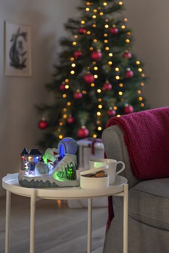 Konstsmide Weihnachtsbeleuchtung  LED Skipiste mit Musik