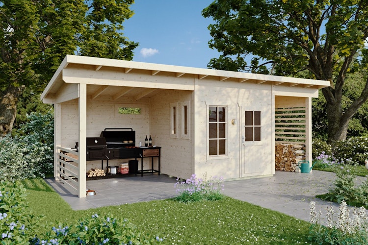 Skan Holz Gartenhaus Namur - 28 mm