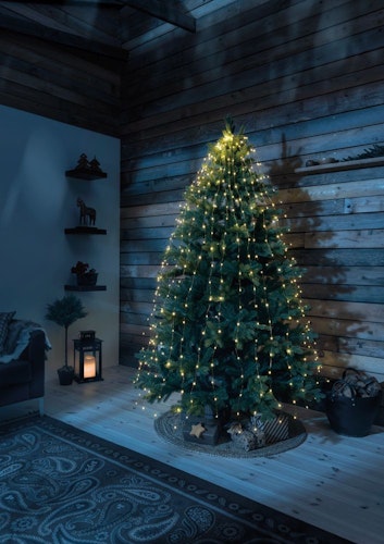 Konstsmide Weihnachtsbeleuchtung  LED Baummantel Ring Tropfen 5Strä.à36Dio