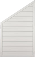 T&J LIGHTLINE Kunststoff Zaunelement Ecke links 900 x 1500/900 mm, weiß