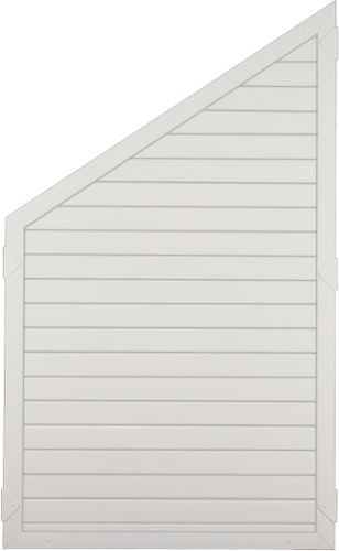T&J LIGHTLINE Kunststoff Zaunelement Ecke links 900 x 1500/900 mm, weiß