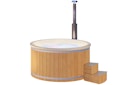 Vorschaubild Wolff Finnhaus Badebottich Hot Tub Typ 2 Ø 200 cm mit Acrylwanne & LED-Beleuchtung