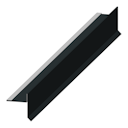Vorschaubild Aluminium Giebel/Ortgang-Abdeckung mit Wasserfalz für Satteldach-Gartenhäuser anthrazit (1 Stück)