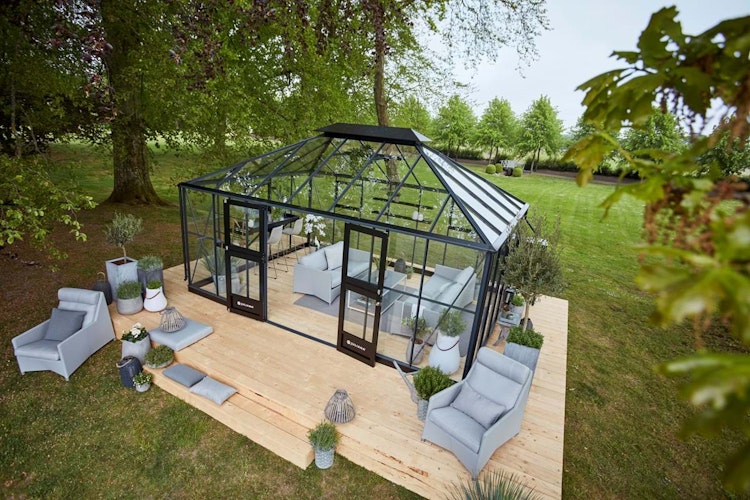 Juliana Gewächshaus Grand Oase SET inkl. Fundamentrahmen - 18,8 m²