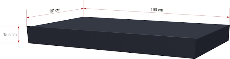 Gutta Rechteckvordach BS 200 in kubischem Design (Restposten in Farbe DB703 FS)