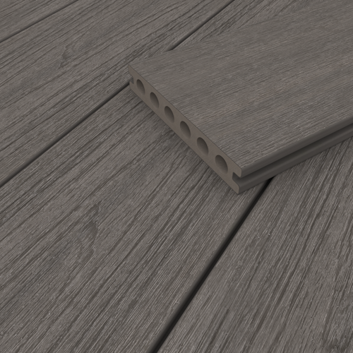 NewTechWood Deluxe Vintage WPC-Terrassendiele Hohlkammer Silver Gray  23 x 138 mm