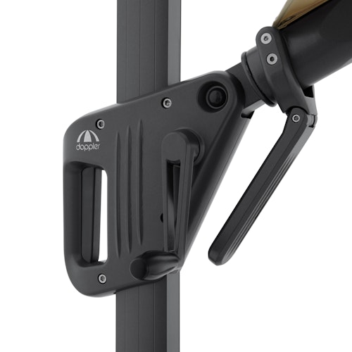 doppler Pendelschirm LIFE 310 Side, Aluminium Anthrazit / 100 % Polyester 180 g/m² 