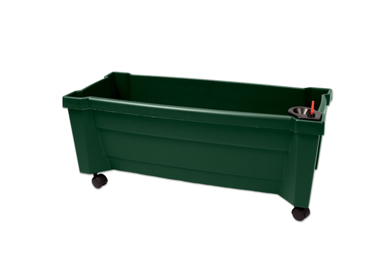 KHW Calypso Pflanzkasten auf Rollen mit Bewässerungssystem + Spalier