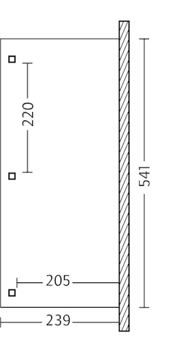 Skan Holz Terrassenüberdachung Venezia mit Mittelpfosten Breite 541 cm