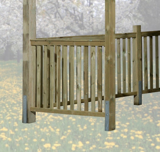 Weka Brüstungsgeländer-Set für Pavillon 656 Gr.1 und 2