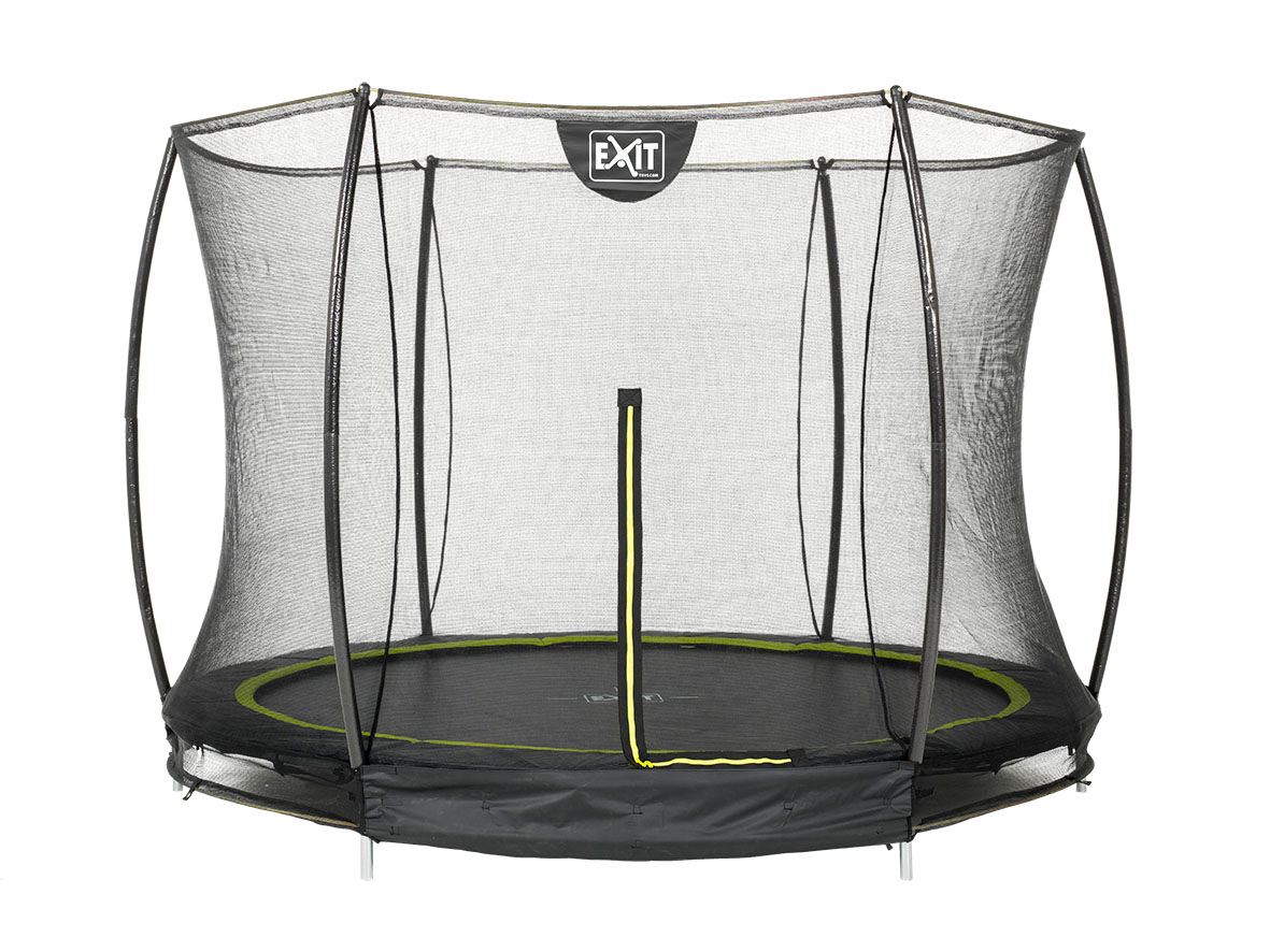 Exit Silhouette Bodentrampolin mit Sicherheitsnetz