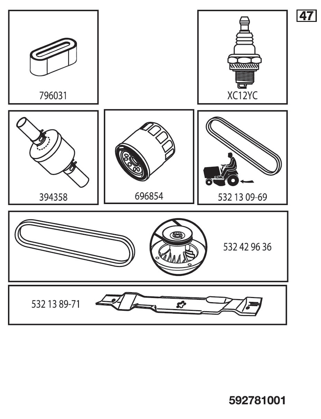 Explosionszeichnung Ersatzteile