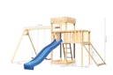 Vorschaubild Akubi Kinderspielturm Ritterburg Löwenherz inkl. Wellenrutsche, Doppelschaukelanbau, Anbauplattform und Netzrampe