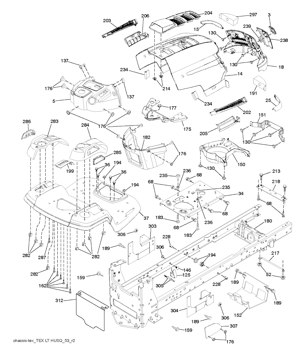 Explosionszeichnung Ersatzteile