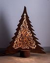 Vorschaubild Badeko Deko-Baum „Leander“ in Edelrostoptik inkl. LED-Leuchtband