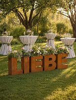 Badeko Schriftzug „LIEBE“ zum Beflanzen in Edelrostoptik