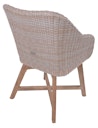 Vorschaubild Garden Pleasure Gartenmöbel Set VISALIA / OAKLAND, Tisch 180 x 90 + 4 Sessel, Akazie / Polyrattan Zimtbraun / Kissen 100 % Polyester Taupe