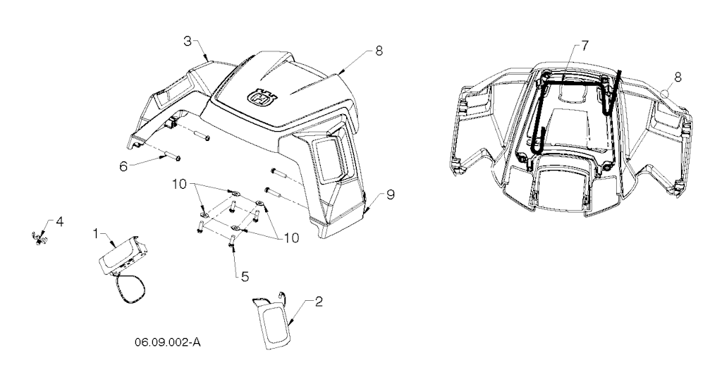 Explosionszeichnung Ersatzteile