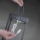 Vorschaubild Konstsmide LED USB-Laterne klein Ravello, schwarz, dimmbar (7811-750)