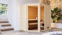 Vorschaubild Karibu Woodfeeling Sauna Jada - 38 mm Massivholz Aktionssauna inkl. gratis Sauna-Zubehörset im Wert von 234,94 €
