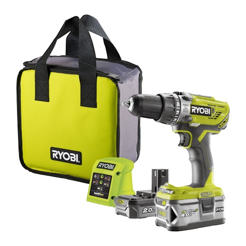 Ryobi 2-Gang Akku-Schlagbohrschrauber R18PD3-242S
