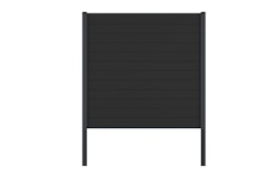 dz Alu Steckzaunelement VIDUAL Comp-Co WPC 140 für Pfosten 72/72 mm