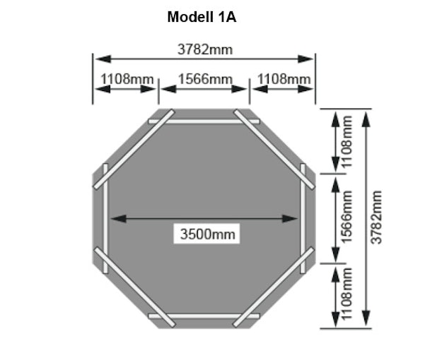 Karibu Pool Modell 1 A/B/C/D - kesseldruckimprägniert