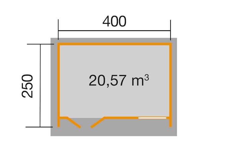 Weekendhaus (Homeoffice-Gartenhaus) 709 Gr. 1 - 70 mm