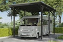 Vorschaubild Skan Holz Emsland - Flachdach Caravan-Carport aus Leimholz Breite 402 cm