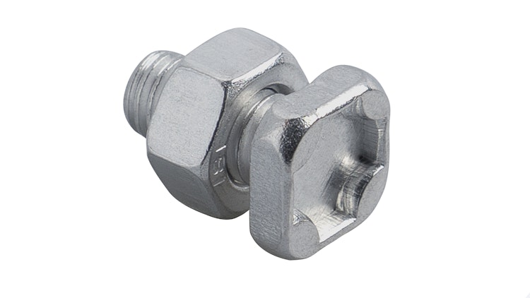 Vitavia Aluschrauben- und Mutternsatz quadratisch Aluminium eloxiert (10 Stück)