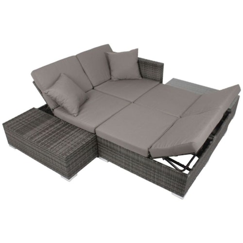 Garden Pleasure Lounge Set ALCUDIA, Aluminium / Polyrattan / Kissen 100 % Polyester