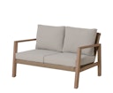 Vorschaubild Garden Pleasure Lounge-Set SAN MATEO, Eukalyptus / Polyrattan / Kissen 100 % Polyester Beige