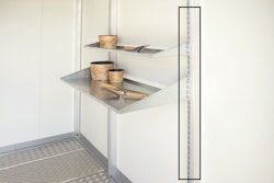 Biohort Regalsteher für CasaNova Metall Gartenhaus (2-Stück-Packung)