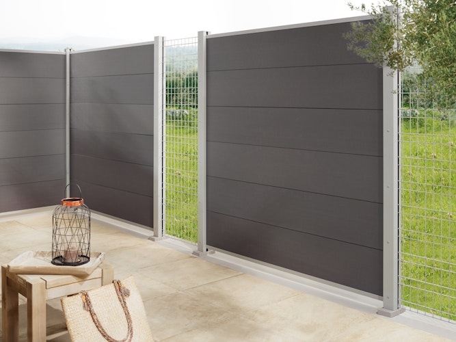 TraumGarten System WPC XL Zaun-Set