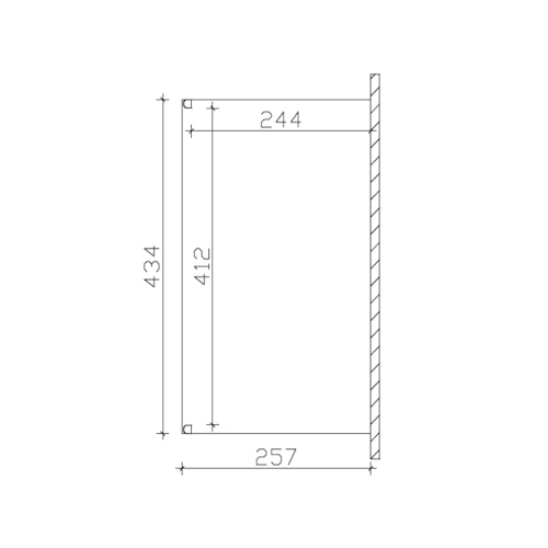 Skan Holz Aluminium Terrassenüberdachung Genua Breite 434 cm