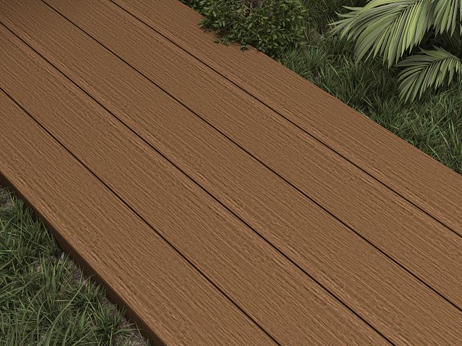 NewTechWood Gigante Vintage WPC-Terrassendiele Hohlkammer Teak  23 x 210 mm