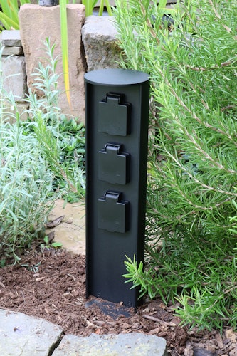 ECO-LIGHT Stromverteiler SOCKET STROMVERTEILER-3 Aluminiumguss schwarz (STROMVERTEILER-3)