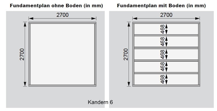 Karibu Woodfeeling Gartenhaus Kandern 1/2/3/6/7/9 - 28 mm