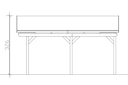 Vorschaubild Skan Holz Fichtelberg - Satteldach Einzelcarport Breite 423 cm