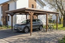Vorschaubild Skan Holz Emsland - Flachdach Carport aus Leimholz Breite 402 cm