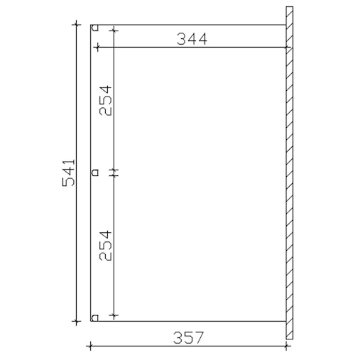Skan Holz Aluminium Terrassenüberdachung Garda Breite 541 cm