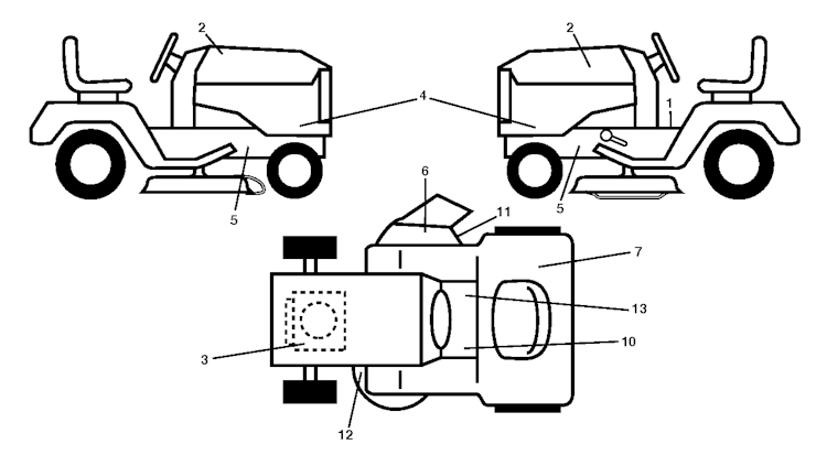 Husqvarna Gartentraktoren 96041005012 LT1597