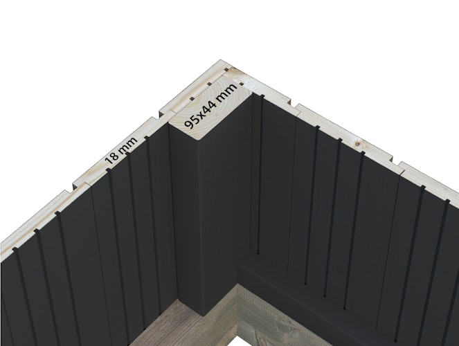 Palmako Gewächshaus / Pavillon / Glashaus Emilia 19,1 m²- 44 mm