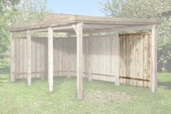 Weka Seitenwand für Carports 617, 618, 611, 606, 616, 609, Anlehncarport - kesseldruckimprägniert - 20 mmZubehörbild