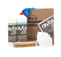 Arvox Pro Stein + Beton 2-Komponenten-Reiniger STARTERSET