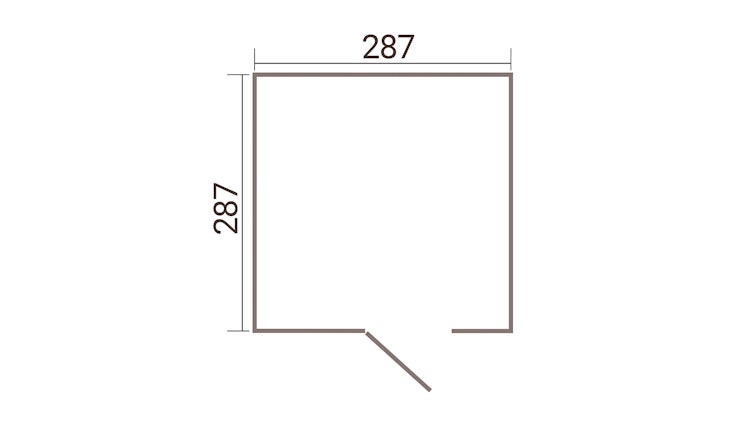 Weka Metall-Gerätehaus Gary 1-9