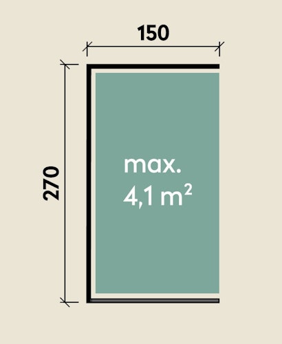Wolff Finnhaus Schleppdach A für Blockbohlenhäuser mit Satteldach