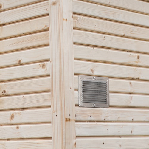 Lüftungsgitter für Gartenhäuser inkl. Befestigungsmaterial & Insektenschutzgitter - 4er Set