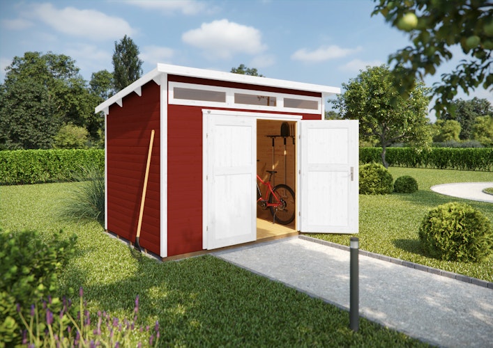 Weka Gartenhaus 264 mit Oberlichtern - 21 mm