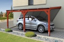 Vorschaubild Skan Holz Wandanbau-Carport Vogtland 300 x 541 cm